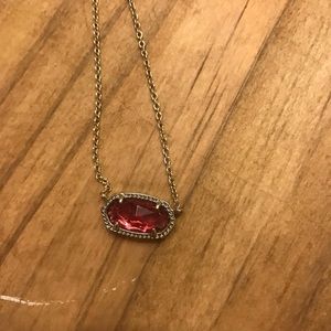 Kendra Scott pink and gold necklace